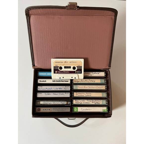 2 Cassette Tape Sof & Hard Case Cases Bundle + Music Recording Tapes - Picture 2 of 4